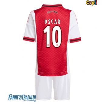 Ajax Oscar Gloukh #10 Echipament de Fotbal Replică 2025-26 Copii Acasa (+ Șorturi)